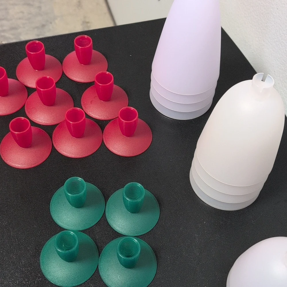 Tupperware Goblet Set Patio Plastic Party Glasses